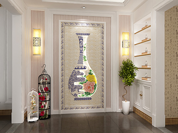 CD003玄關背景牆